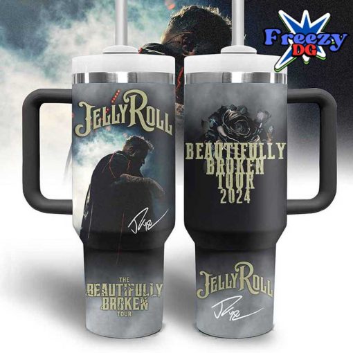 Jelly Roll Beautifully Broken Tour 2024 Stanley Tumbler Cup