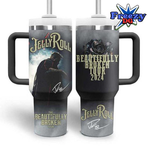 Jelly Roll Beautifully Broken Tour 2024 Stanley Tumbler Cup