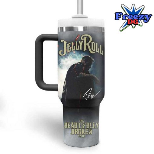 Jelly Roll Beautifully Broken Tour 2024 Stanley Tumbler Cup