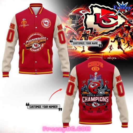 Kansas City Chiefs Super Bowl Champions Baseball Jacket