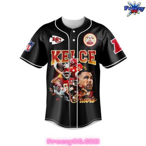 Kansas City Chiefs Travis Kelce Superstar Baseball Jersey