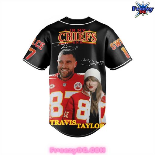 Kansas City Chiefs Travis Kelce x Taylor Swift Baseball Jersey