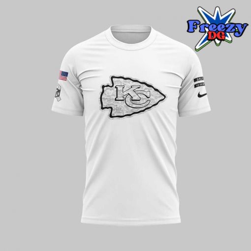 Kansas City Chiefs Salute to Service 2024 White T-Shirt