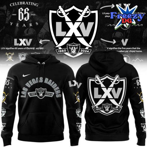 Las Vegas Raiders 65th Anniversary Hoodie