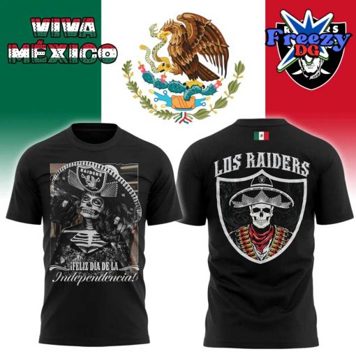 Las Vegas Raiders Mexicos Independence Day 2024 T-shirt