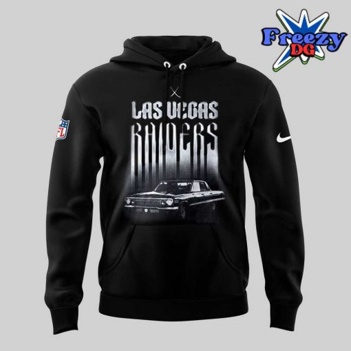 Las Vegas Raiders Vintage Car Graphic Hoodie