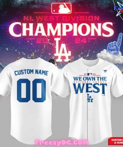 Los Angeles Dodgers Custom Name 2024 White Baseball Jersey