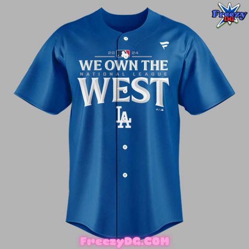 Los Angeles Dodgers We Own The West Champs 2024 Baseball Jersey