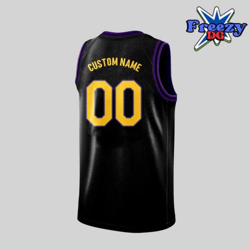 Los Angeles Lakers Black and Purple 2024 Basketball Jersey