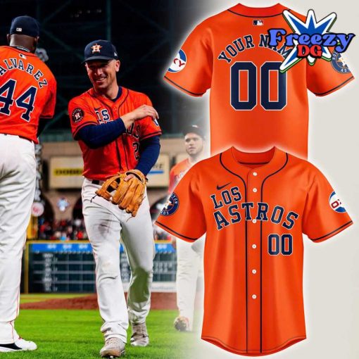 Los Houston Astros Custom Baseball Jersey