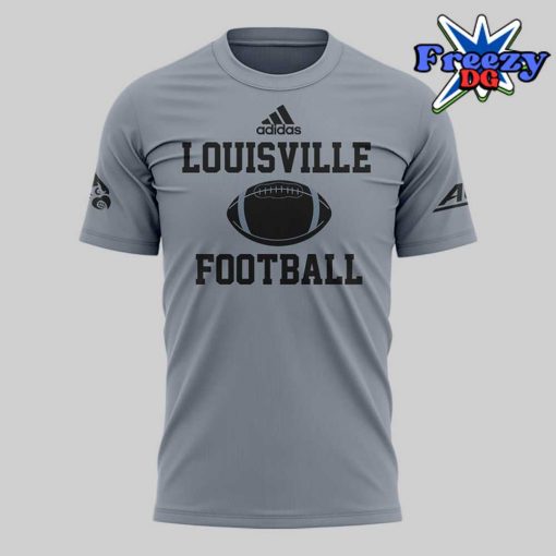 Louisville Cardinals Football 2024 Grey T-Shirt