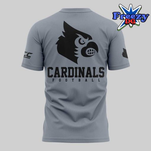 Louisville Cardinals Football 2024 Grey T-Shirt