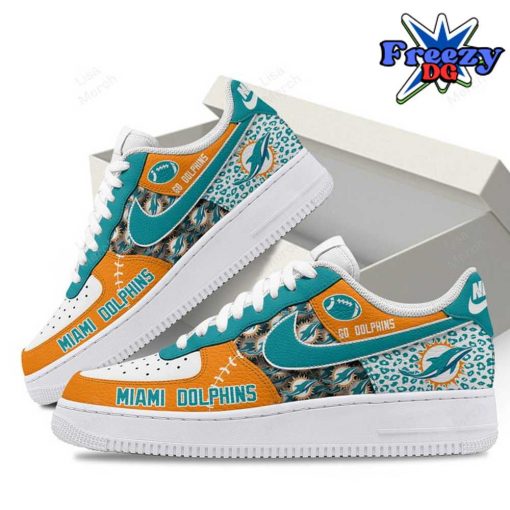 Miami Dolphins Go Dolphins Nike Air Force 1