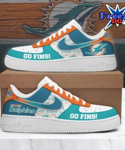 Miami Dolphins Go Fins Nike Air Force 1