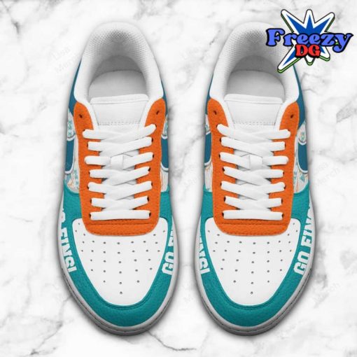 Miami Dolphins Go Fins Nike Air Force 1