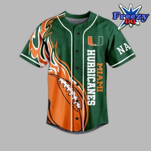 Miami Hurricanes Custom It’s All About The U Baseball Jersey