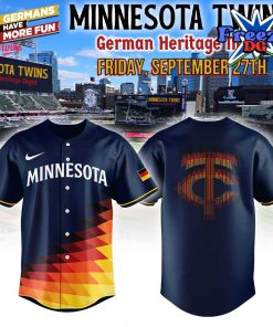 Minnesota Twins German Heritage Night 2024 Navy Baseball Jersey