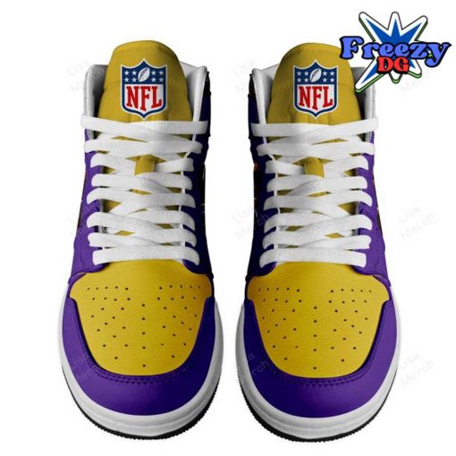 Minnesota Vikings Custom Name Nike Air Jordan 1 Shoes