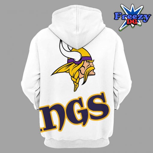 Minnesota Vikings New 2024 White Hoodie