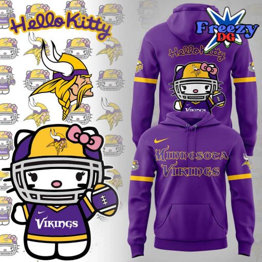 Minnesota Vikings x Hello Kitty 2024 Hoodie