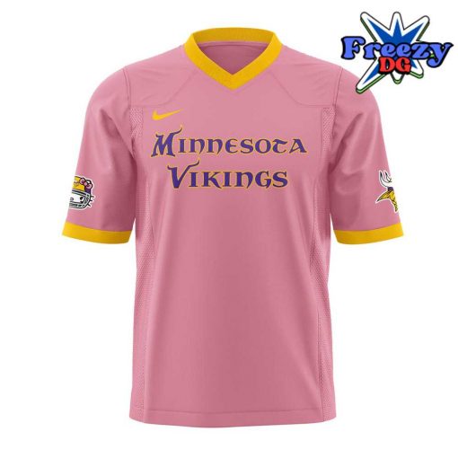 Minnesota Vikings x Hello Kitty 2024 Pink Football Jersey