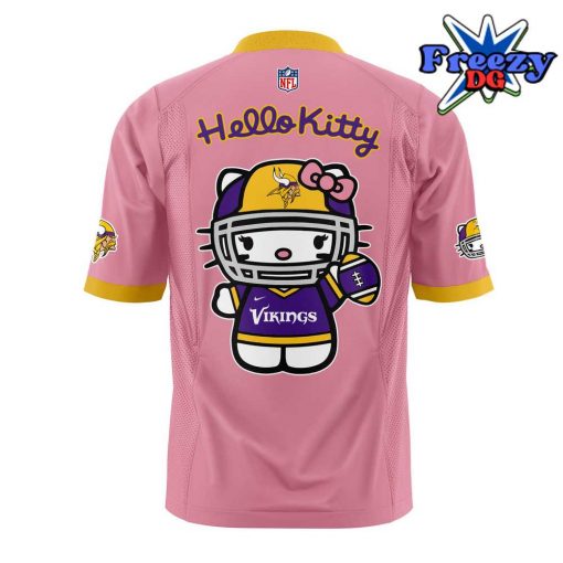 Minnesota Vikings x Hello Kitty 2024 Pink Football Jersey