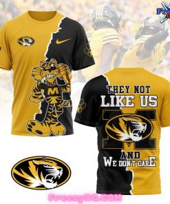 Missouri Tigers Tar Heels They Not Like Us And We Don’t Care T-Shirt