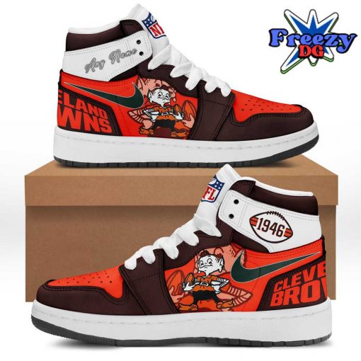 NFL Cleveland Browns Wear Your White Nike Air Jordan 1