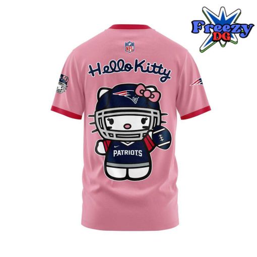 New England Patriots x Hello Kitty Pink T-Shirt