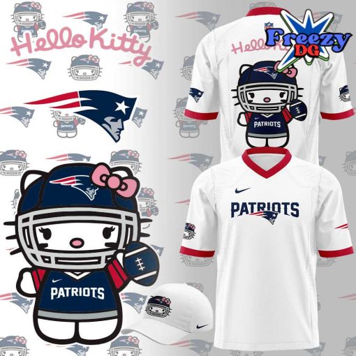 New England Patriots x Hello Kitty White Football Jersey