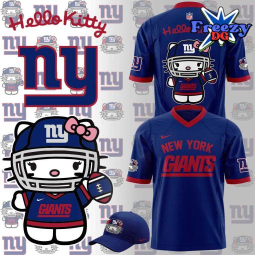 New York Giants x Hello Kitty Blue Football Jersey