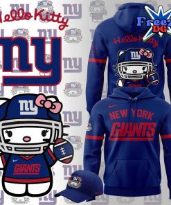 New York Giants x Hello Kitty Blue Hoodie