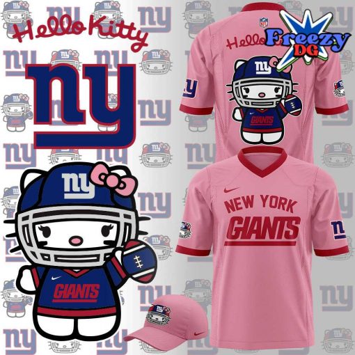 New York Giants x Hello Kitty Pink Football Jersey