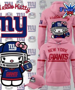 New York Giants x Hello Kitty Pink Hoodie