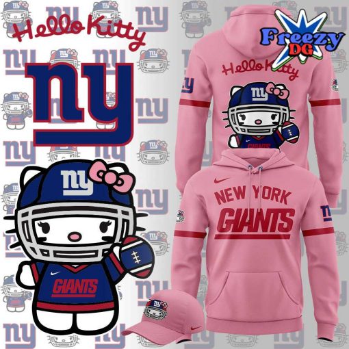 New York Giants x Hello Kitty Pink Hoodie