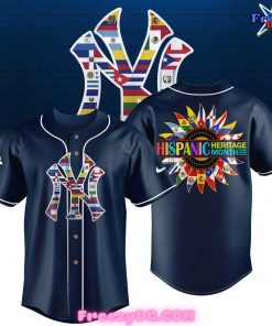 New York Yankees Happy Hispanic Heritage Month 2024 Baseball Jersey