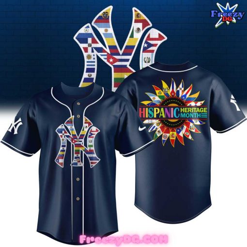 New York Yankees Happy Hispanic Heritage Month 2024 Baseball Jersey