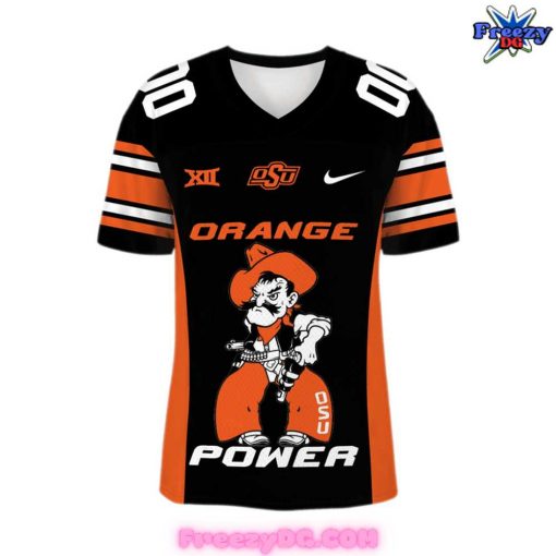 OSU Cowboys Go Pokes Customize Orange Football Jersey