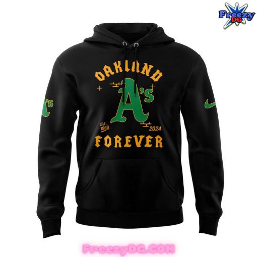 Oakland Athletics 56 Years 2024 Black Hoodie