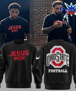 Ohio State Buckeye Jesus Won 2024 Black Sweatshirt