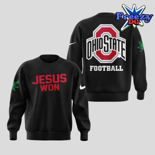 Ohio State Buckeye Jesus Won 2024 Black Sweatshirt