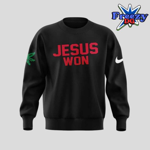 Ohio State Buckeye Jesus Won 2024 Black Sweatshirt