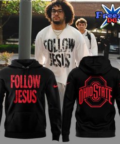 Ohio State Buckeyes Follow Jesus 2024 Black Hoodie