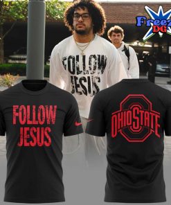 Ohio State Buckeyes Follow Jesus 2024 White Sweatshirt