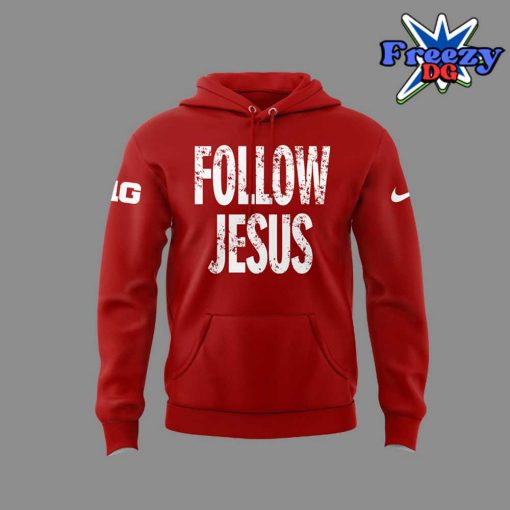 Ohio State Buckeyes Follow Jesus 2024 Red Hoodie