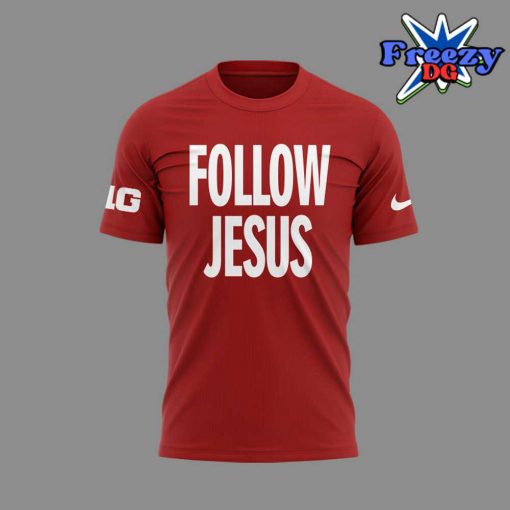 Ohio State Buckeyes Follow Jesus 2024 Red T-Shirt