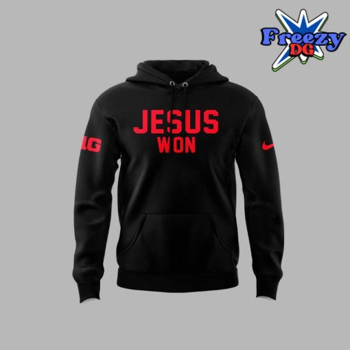 Ohio State Buckeyes Jesus Won 2024 Black Hoodie