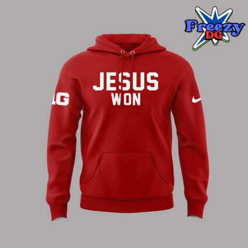 Ohio State Buckeyes Jesus Won 2024 Red Hoodie