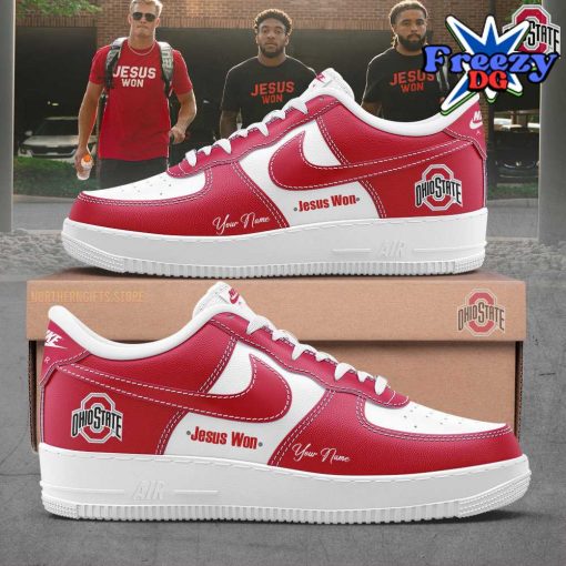 Ohio State Football Jesus Won 2024 Nike Air Force 1