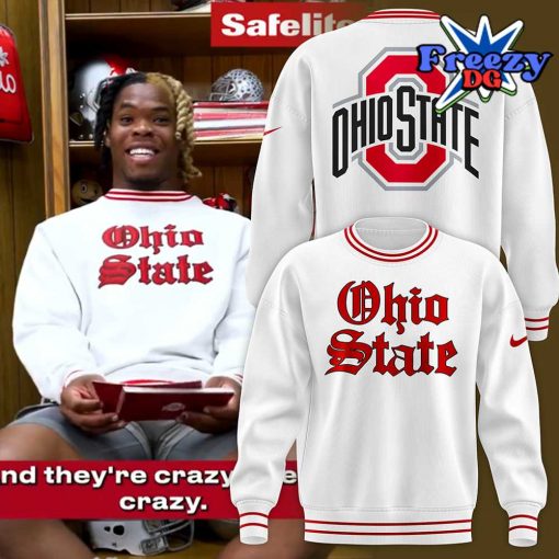 Ohio State Football Vintage 2024 White Sweatshirt